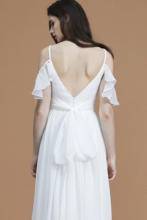 Normale Taille Prinzessin Spaghetti Träger A Linie Bodenlanges Brautjungfernkleid - Bild 7