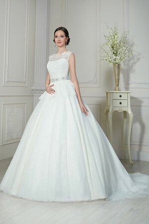 A-Line zeitloses Duchesse-Linie Reißverschluss luxus Brautkleid mit Pailletten - Bild 1