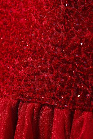 Robe de bal cordon pétillant jusqu'au sol bretelles spaghetti mode - Photo 5