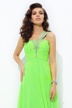 Chiffon Ein Schulter A Linie Bodenlanges Anständiges Ballkleid - Bild 7
