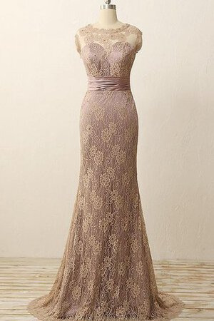 Abito da Damigella con Nastro in pizzo in Pizzo con Piega con Fusciacca Elegante - Foto 1