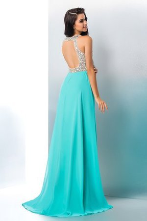 A-Linie Prinzessin Formelles Ballkleid aus Chiffon ohne Ärmeln - Bild 2