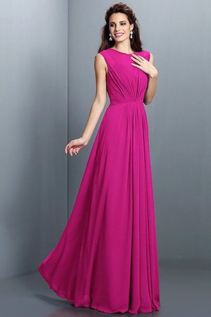 Prinzessin A Linie Plissiertes Normale Taille Brautjungfernkleid mit Drapierung - Bild 11