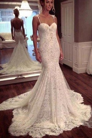 Abito da Sposa Coda A Strascico Corto Conotta Sirena in Pizzo Senza Maniche - Foto 1