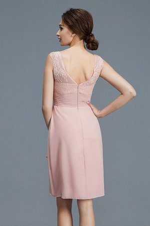 Chiffon Normale Taille Ärmelloses Brautmutterkleid mit Jacke mit Rüschen - Bild 10