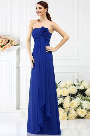 Robe demoiselle d'honneur longue avec fleurs avec chiffon de bustier ligne a - Photo 25