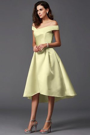 Robe demoiselle d'honneur naturel bref haut bas asymétrique de princesse - Photo 10