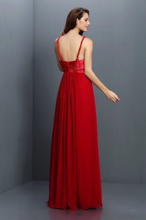 Robe demoiselle d'honneur longue a-ligne de col en v avec sans manches de princesse - Photo 30