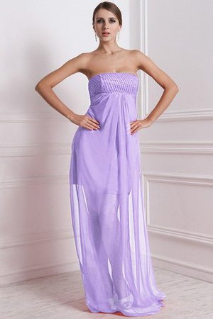 Robe demoiselle d'honneur avec chiffon a-ligne avec zip avec perle de bustier - Photo 18