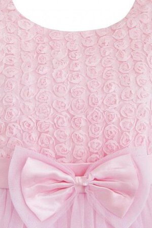 Robe de cortège enfant plissage a-ligne avec zip avec sans manches avec fleurs - Photo 2
