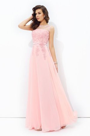 Robe de soirée formelle manche nulle col u profond de princesse decoration en fleur - Photo 4