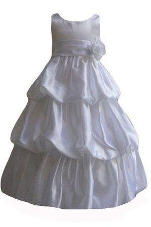 Robe de cortège enfant avec sans manches avec fleurs de lotus textile taffetas ligne a - Photo 1