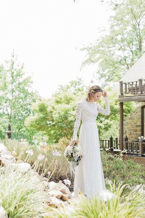 Robe de mariée intemporel décontracté chic a-ligne en tulle - Photo 5