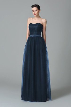 Ärmelloses Herz-Ausschnitt Prinzessin Reißverschluss Sittsames Brautjungfernkleid - Bild 10