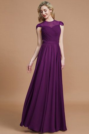 Vestido de Dama de Honor de Corte princesa de Corte-A en Gasa de Escote redondo - Foto 18