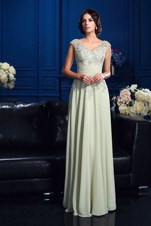 Normale Taille Ärmelloses Prinzessin Bodenlanges Anständiges Brautmutterkleid - Bild 1
