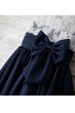 Abito da Cerimonia Bambini Naturale in Chiffon Conotta Largo Bretelle A Terra - Foto 3