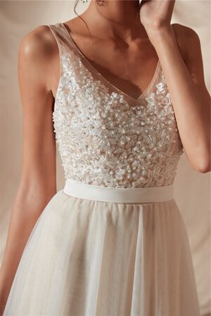Abito da sposa cerniera convenzionale oscillare a terra distintivo in raso - Foto 4