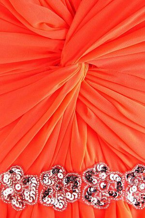 Ärmelloses Chiffon Herz-Ausschnitt A-Linie kurzes Jugendweihekleid mit Reißverschluss - Bild 4