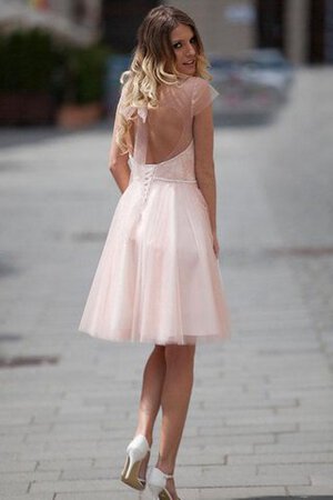 Robe fête de la rentrée luxueux romantique ruché de lotus avec perle - Photo 2