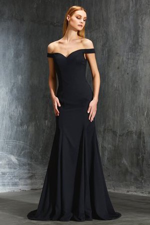 Robe de soirée longue naturel avec zip de lotus de traîne courte - Photo 1