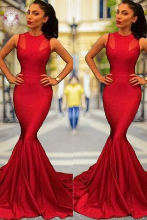 Vestido de Noche de Corte Sirena en Satén elástico tejido de Espléndido - Foto 1
