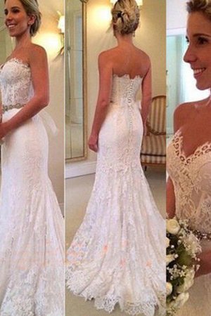 Robe de mariée avec cristal au jardin mignonne nature distinguée - Photo 1