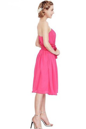 Robe douce seize avec ruban avec sans manches fermeutre eclair ruché avec chiffon - Photo 4