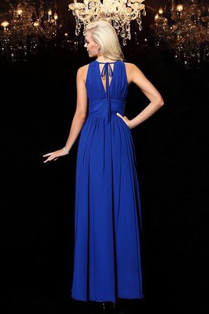 Prinzessin Empire Taille Ärmelloses Anständiges Abendkleid mit Perlen - Bild 6