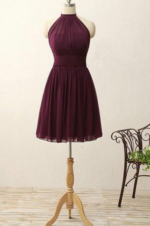 Robe demoiselle d'honneur moderne bref informel plissage avec sans manches - Photo 1