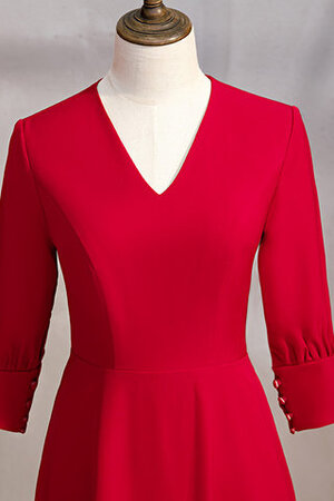 Vestido de Noche de Corte-A de Escote en V de De moda de Cremallera - Foto 3