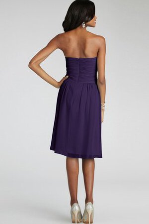 Abito da Damigella con Criss-cross senza spalline in Chiffon con Increspato Corto - Foto 12