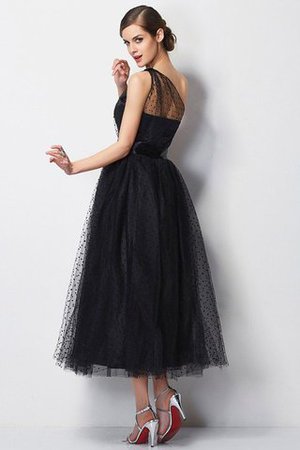 Robe demoiselle d'honneur bref ligne a de princesse au drapée longueur mollet - Photo 2