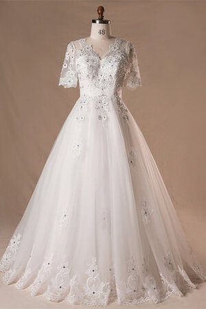 Robe de mariée ligne a avec lacets de princesse fantastique a eglise - Photo 3