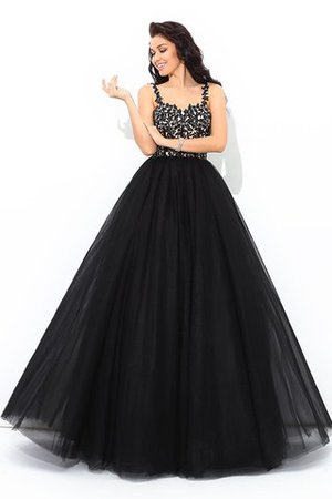 Duchesse-Linie Breiter Träger Anständiges Bodenlanges Quinceanera Kleid mit Applikation - Bild 5