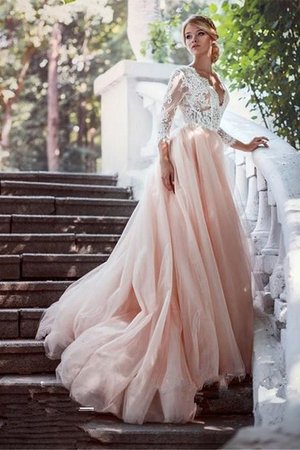 Robe de mariée de mode de bal brodé belle en plein air distinguee - Photo 2