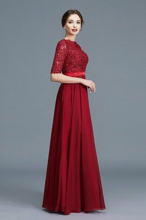 Abito mamma Sposa in Chiffon A-Line Principessa Senza Maniche A Terra - Foto 6