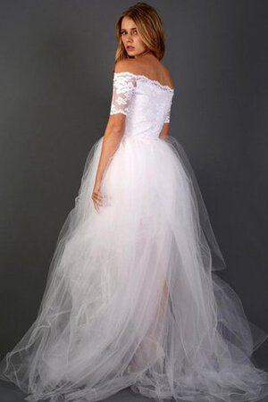 Schön Schlichtes modisches Brautkleid mit Bordüre - Bild 5