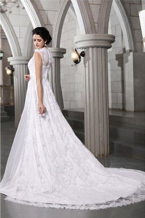 Abito da Sposa in Raso Alta Vita Principessa Largo Bretelle Senza Maniche - Foto 2