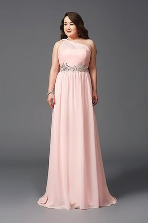 Reißverschluss Empire Taille Übergröße Sexy Ballkleid mit Sweep zug - Bild 4