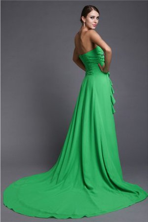 Vestido de Fiesta de Corte princesa de Corte-A de Natural de Largo de Volante - Foto 2