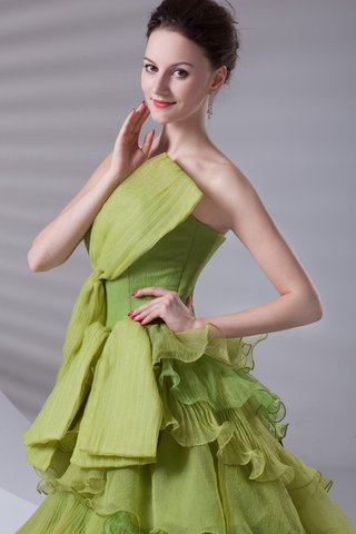 Vestido de Quinceañeras de Corte Evasé de Corte-A de Lazos de Escalonado de Volante - Foto 2
