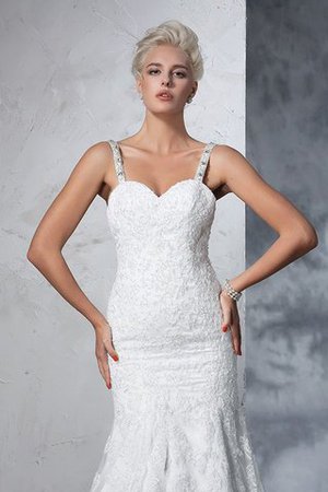 Robe de mariée longue luxueux manche nulle bandouliere spaghetti de sirène - Photo 6