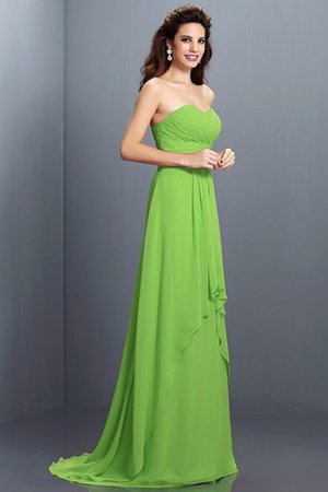 Vestido de Dama de Honor de Corte princesa de Corte-A de Cola Barriba de Cremallera - Foto 14