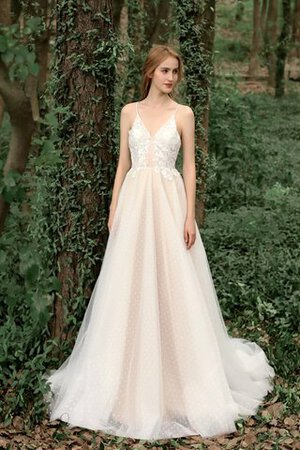 Robe de mariée bucolique mignonne entrecroisé intemporel elégant - Photo 2