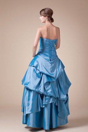 Plissiertes Ärmelloses Duchesse-Linie Quinceanera Kleid mit Applikation mit Pick-Ups - Bild 5