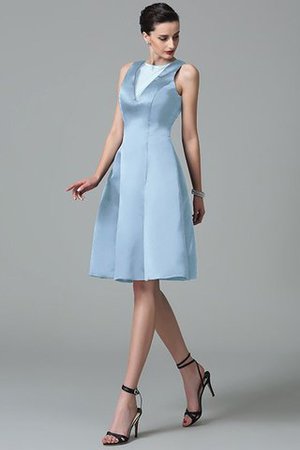 Robe demoiselle d'honneur en satin de lotus avec zip manche nulle de princesse - Photo 18