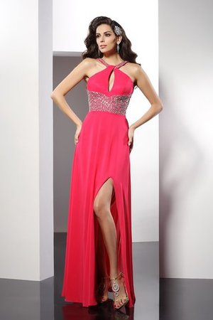 Robe de soirée sexy longue encolure ronde de princesse décolleté dans le dos - Photo 1