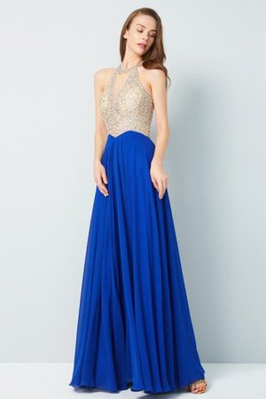 Robe de soirée de princesse avec cristal col u profond ligne a jusqu'au sol - Photo 3