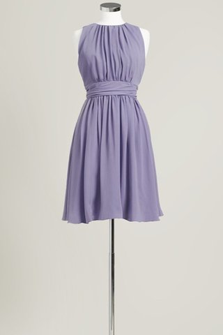 Vestido de Dama de Honor de Corte-A de Sin mangas de Corto de Joya - Foto 2